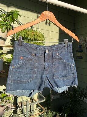 Hudson Ripped Denim Mini Shorts
